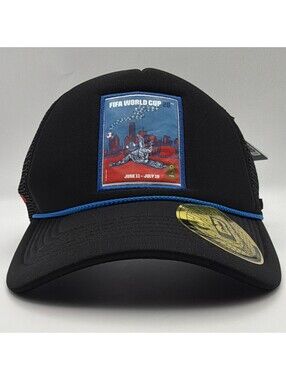 FIFA World Cup 2026 Dallas Host City Trucker Hat Cap Mesh Snapback Black NWT⁠⚽️